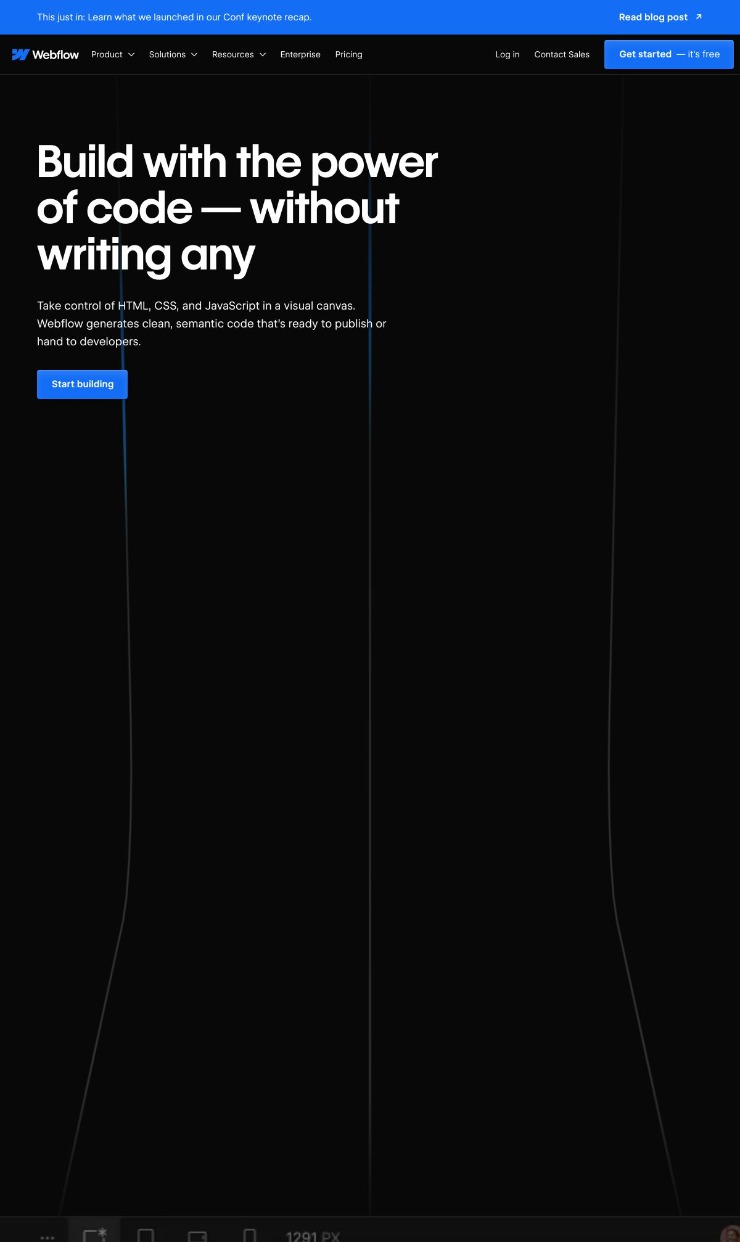 Webflow — website design on Landdding