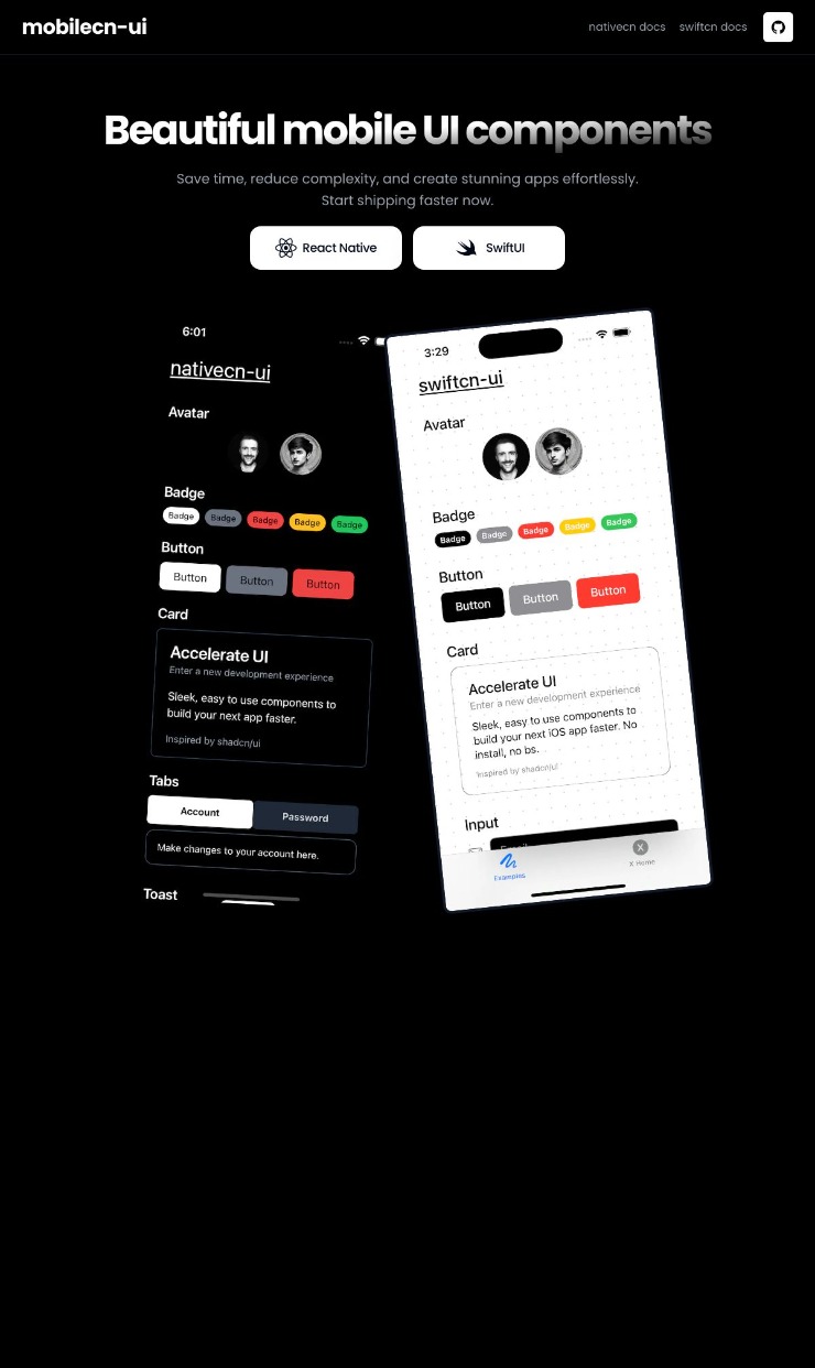 Mobilecn — website design on Landdding