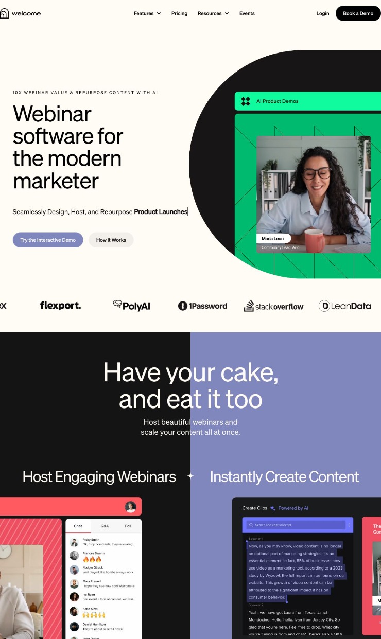Welcome — website design on Landdding