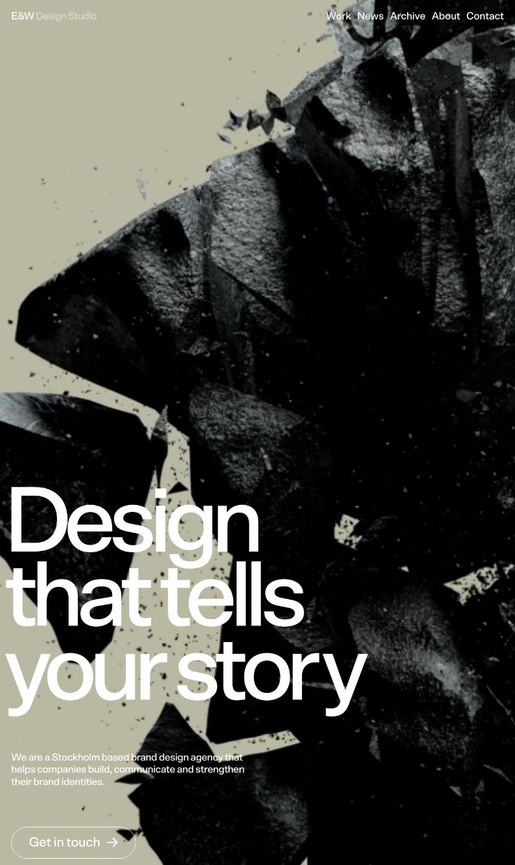 E&W Design Studio — website design on Landdding