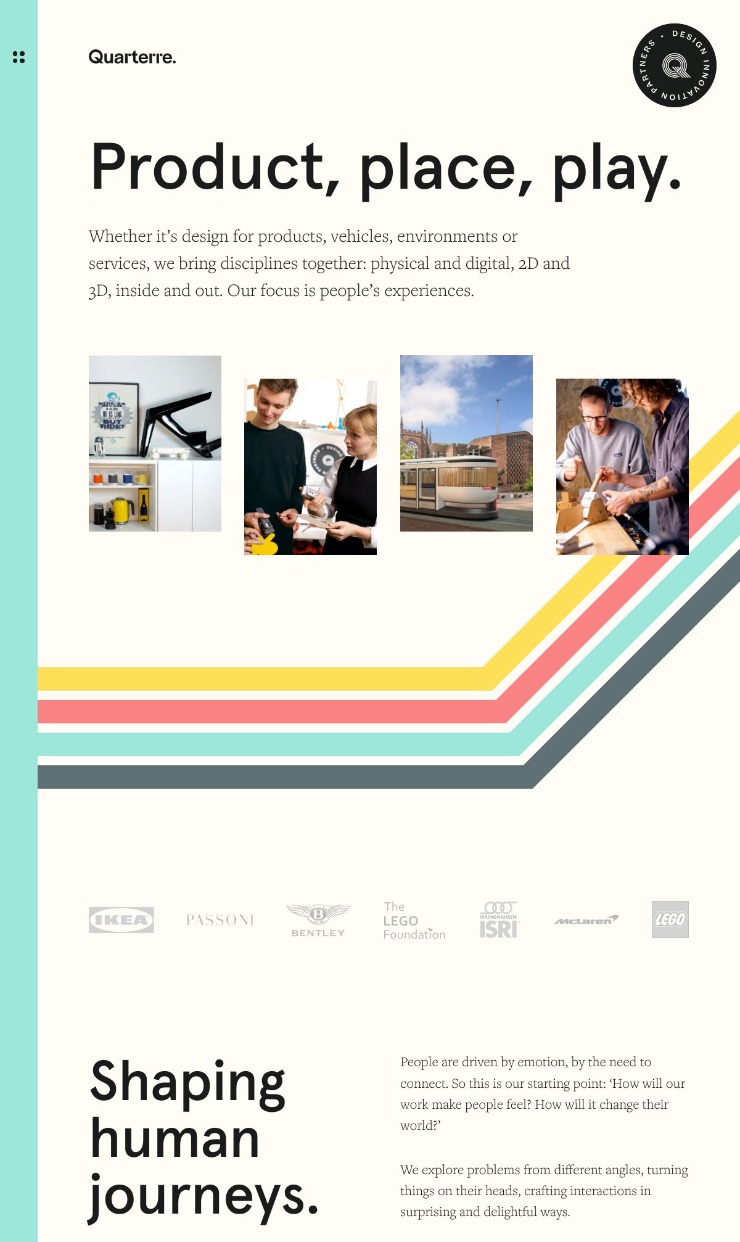 Quarterre — website design on Landdding