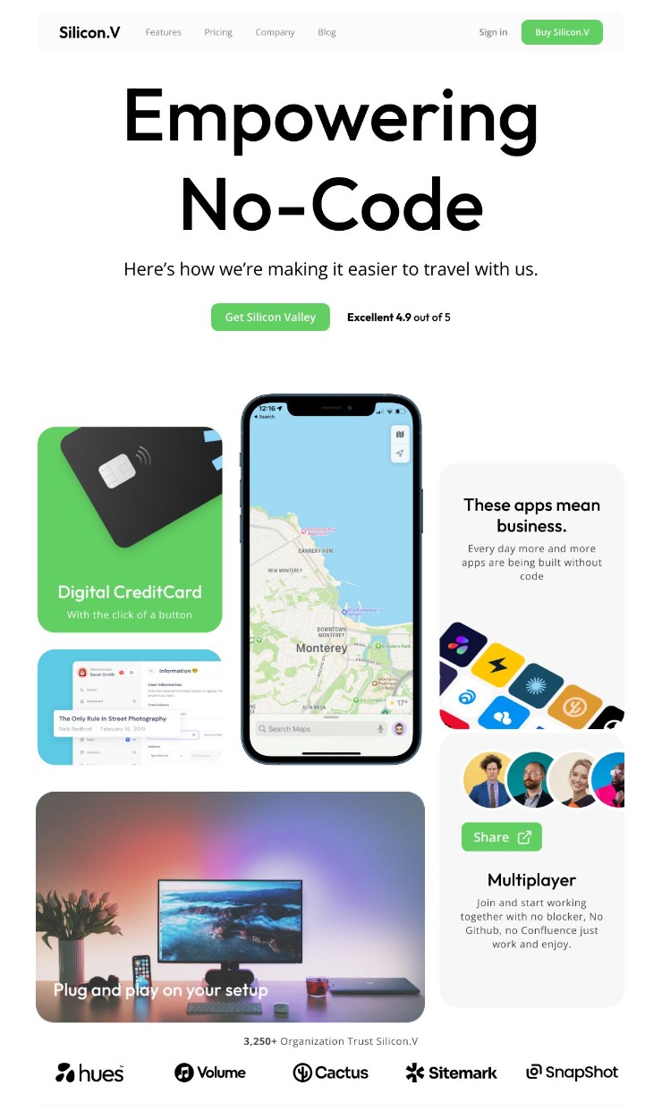 Silicon Valley - Webflow App template — website design on Landdding