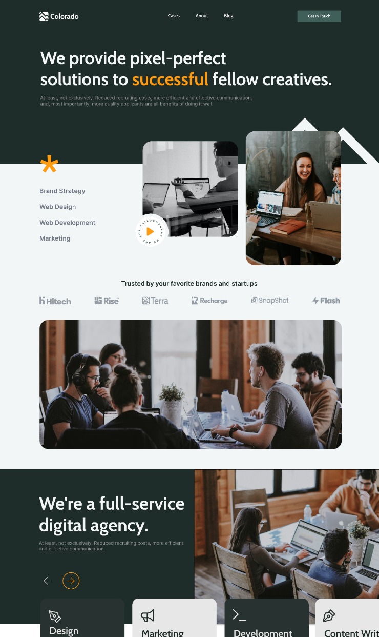 Colorado - Webflow Agency Template — website design on Landdding