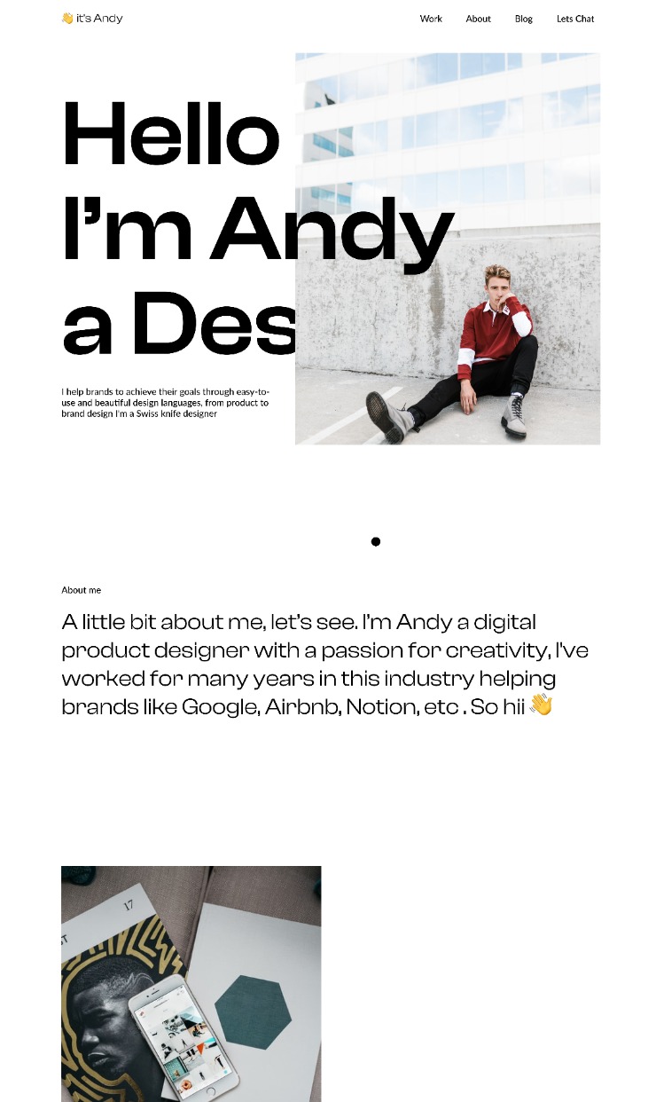 Santorini - Webflow Portfolio Template — website design on Landdding