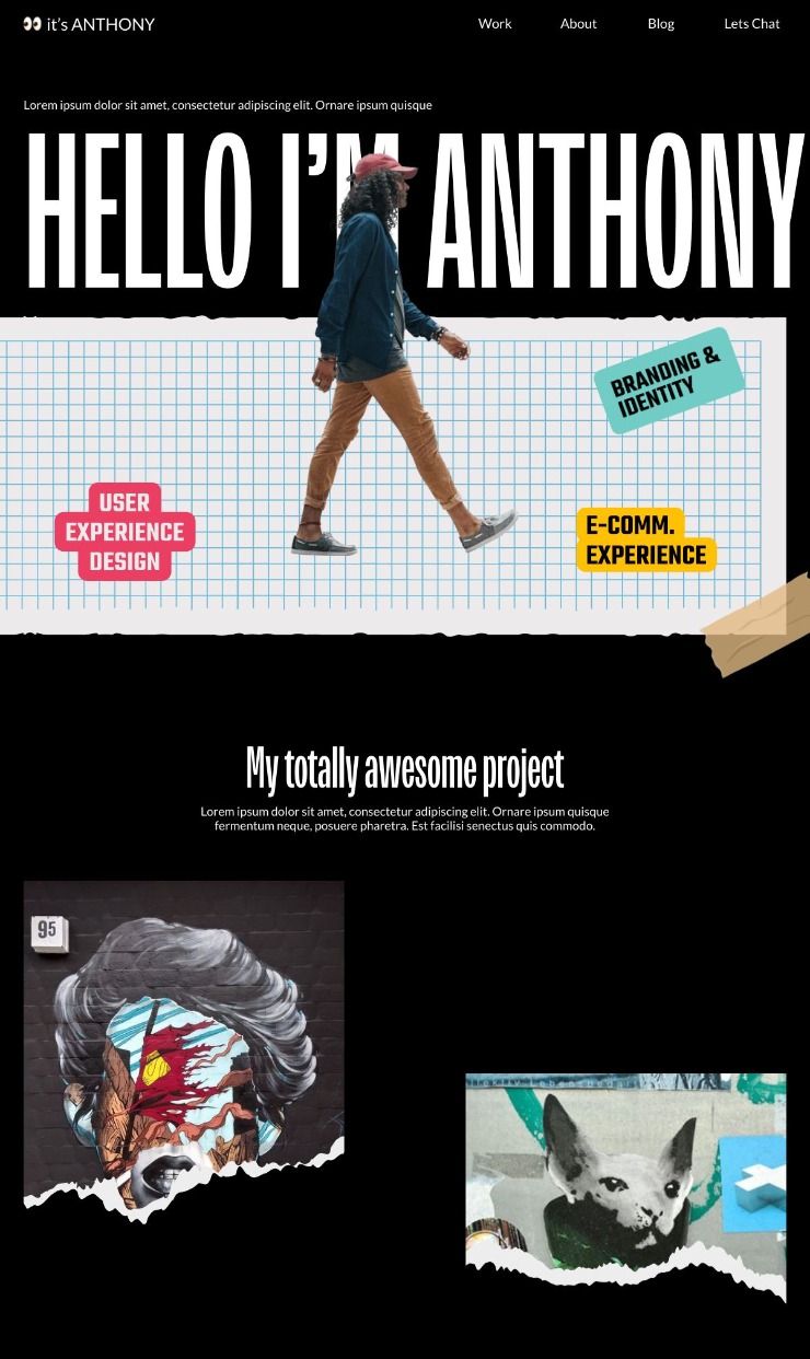 Detroit - Webflow Portfolio Template — website design on Landdding