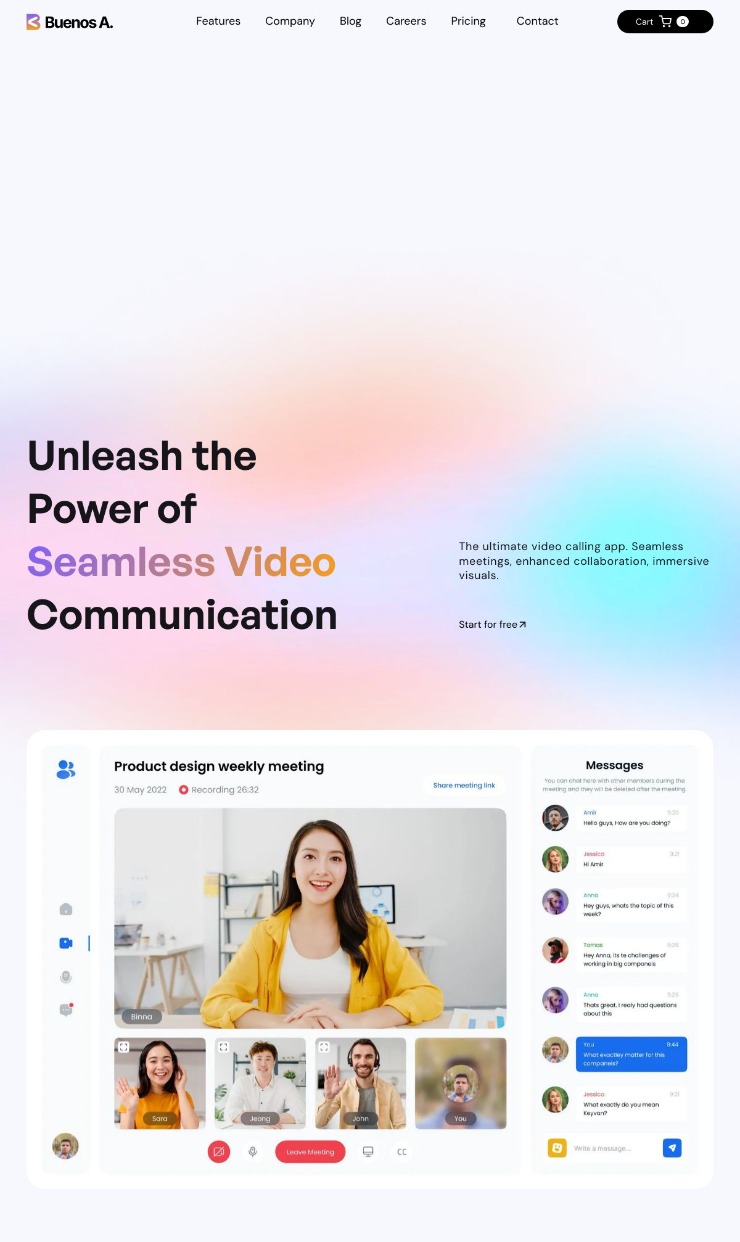  Buenos Aires - Webflow SaaS Template — website design on Landdding