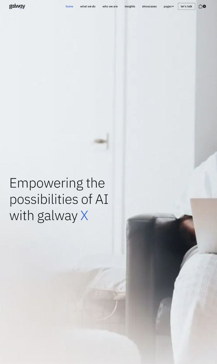 Galway - Webflow Consulting Template — website design on Landdding