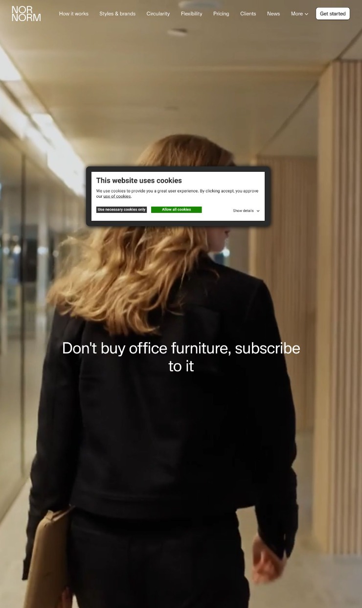 Nornorm — website design on Landdding