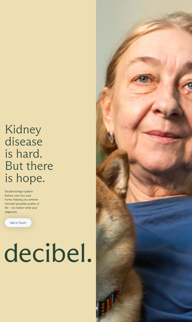 Decibel — website design on Landdding