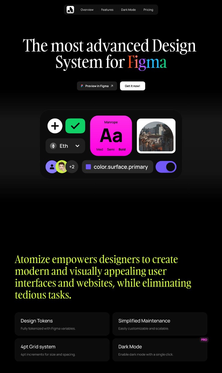 Atomize Design — website design on Landdding