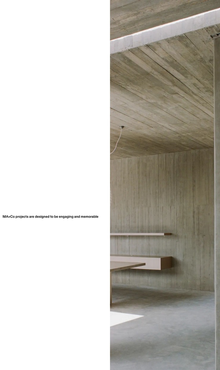MA+Co — website design on Landdding