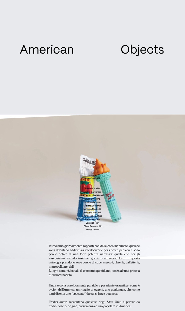 American Objects — website design on Landdding