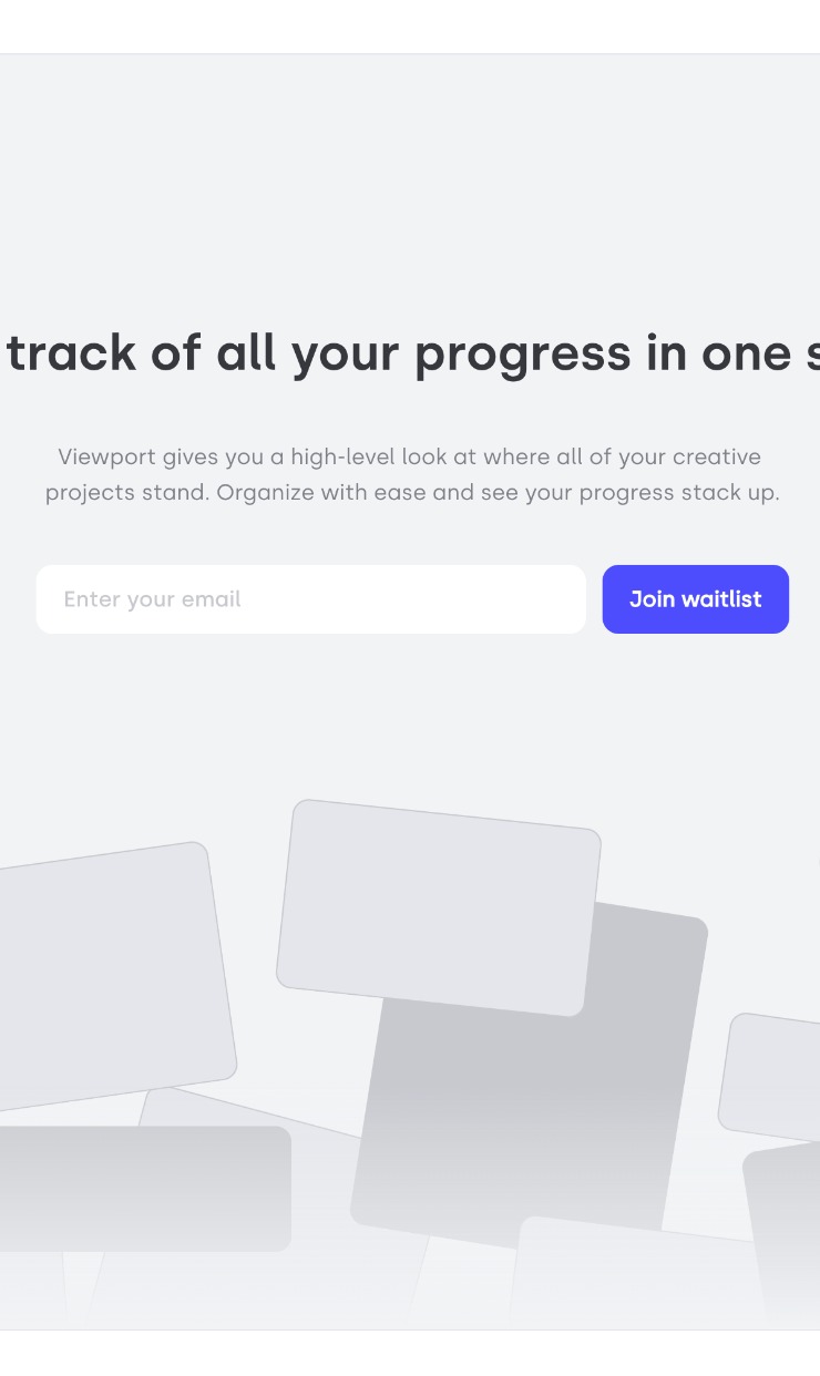 Viewport — website design on Landdding