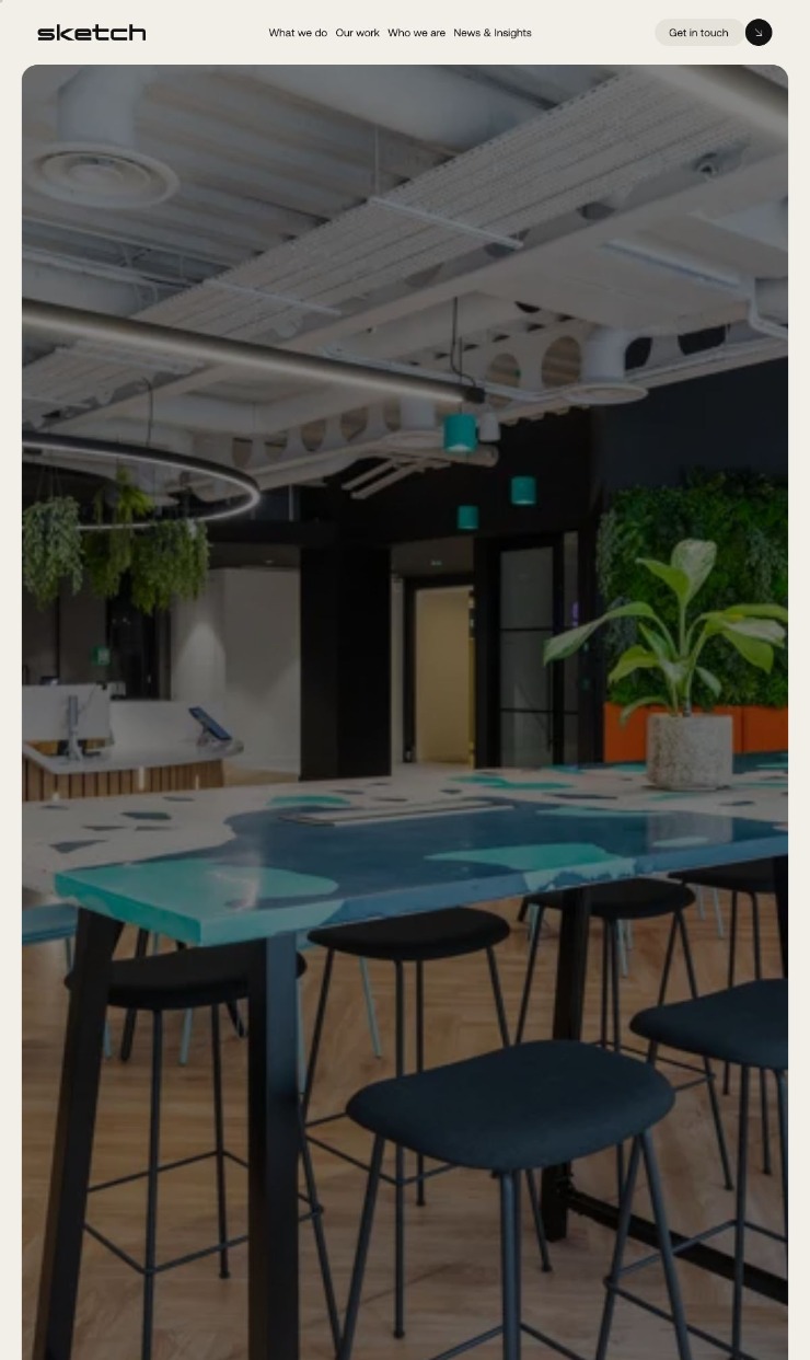 Sketch Studios — website design on Landdding