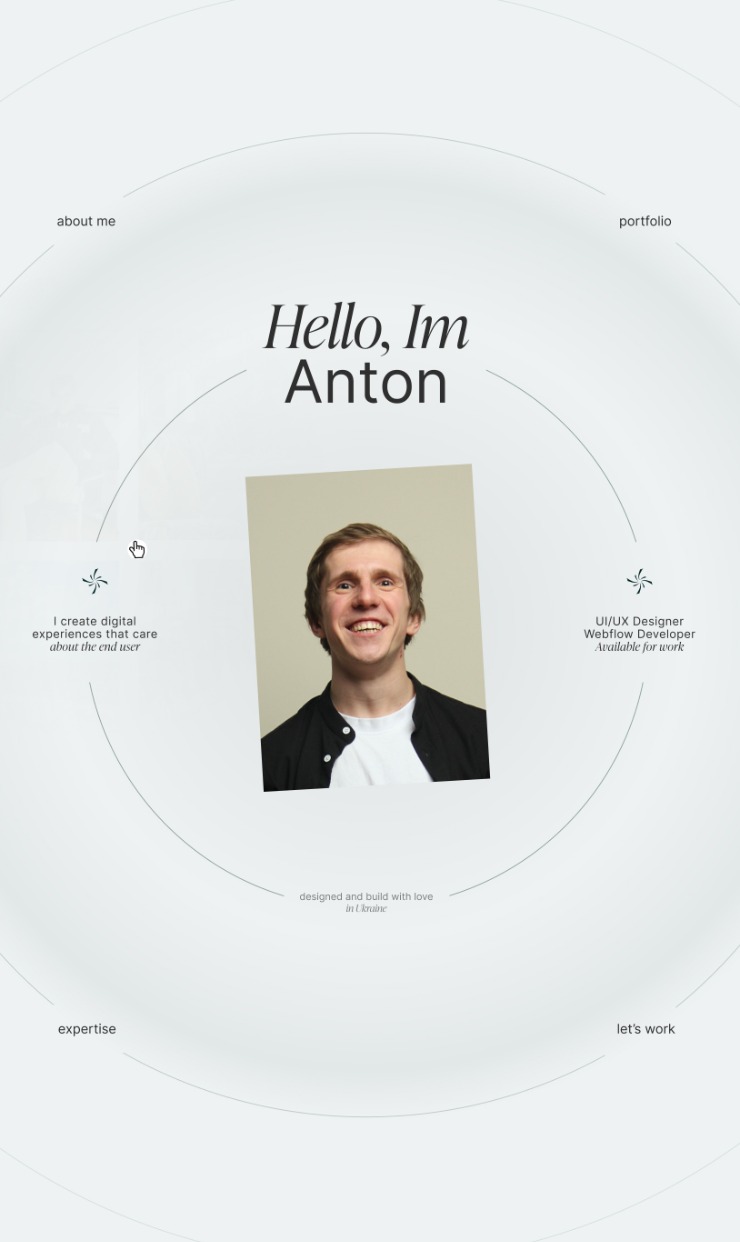 Anton, UI/UX Designer, Webflow developer — website design on Landdding