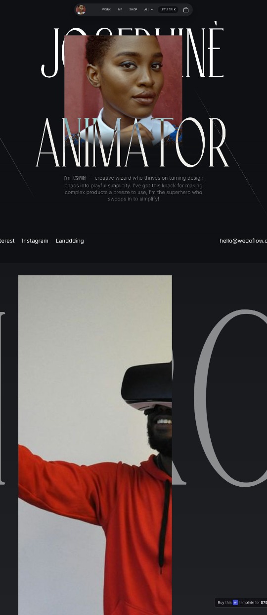 Stunning Portfolio design – Abu Dhabi Webflow template  — website design on Landdding
