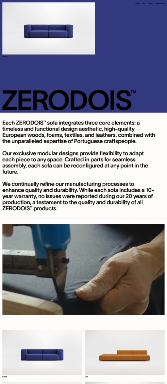 ZERODOIS™ — website design on Landdding