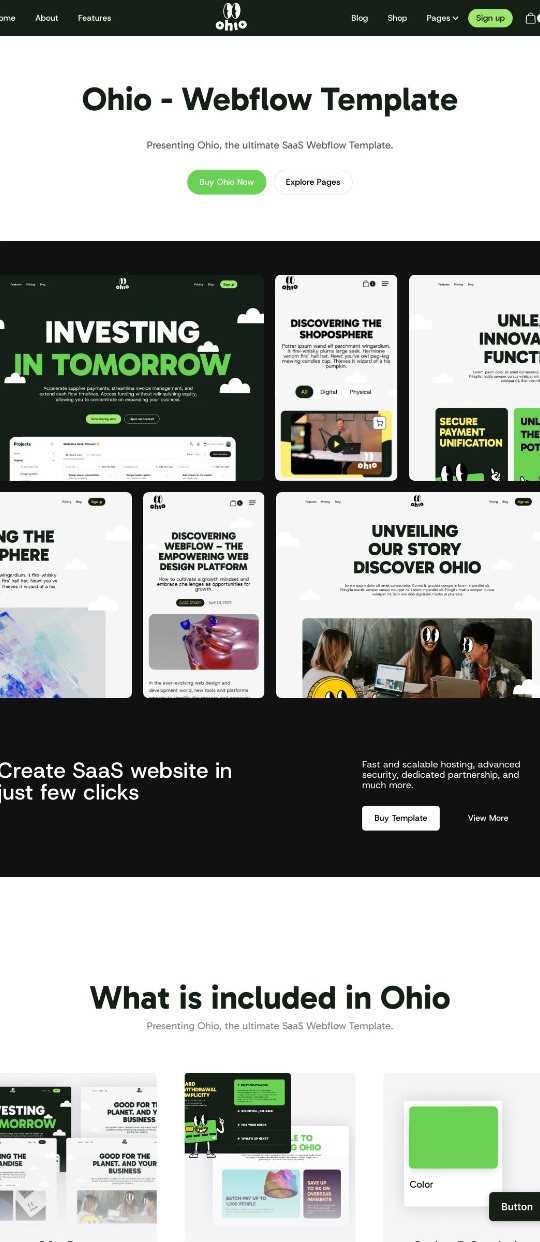 Ohio SaaS — website design on Landdding