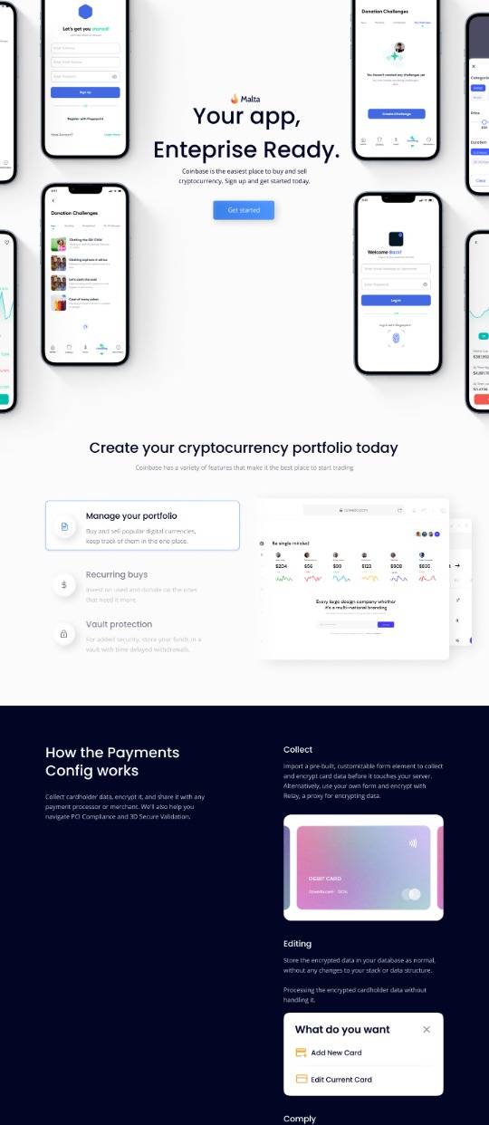 Malta Template — website design on Landdding