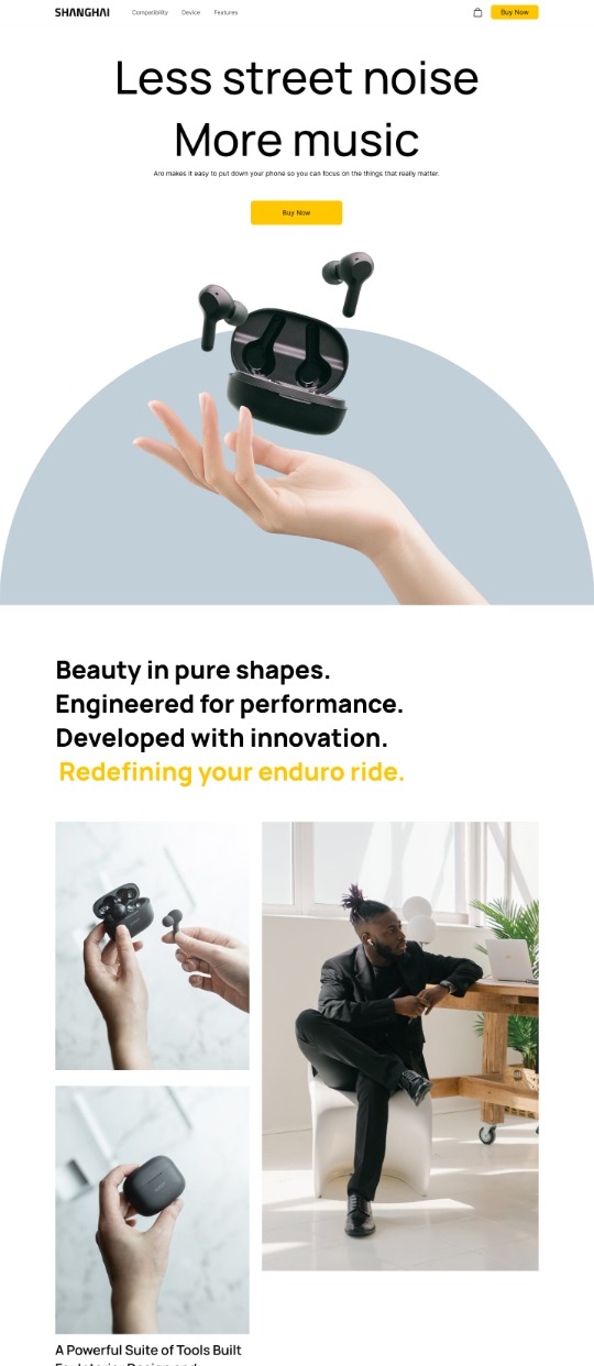 Shanghai Template — website design on Landdding