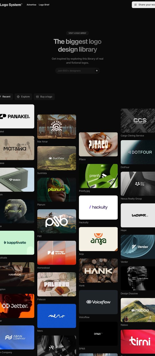 Logo System — website design on Landdding