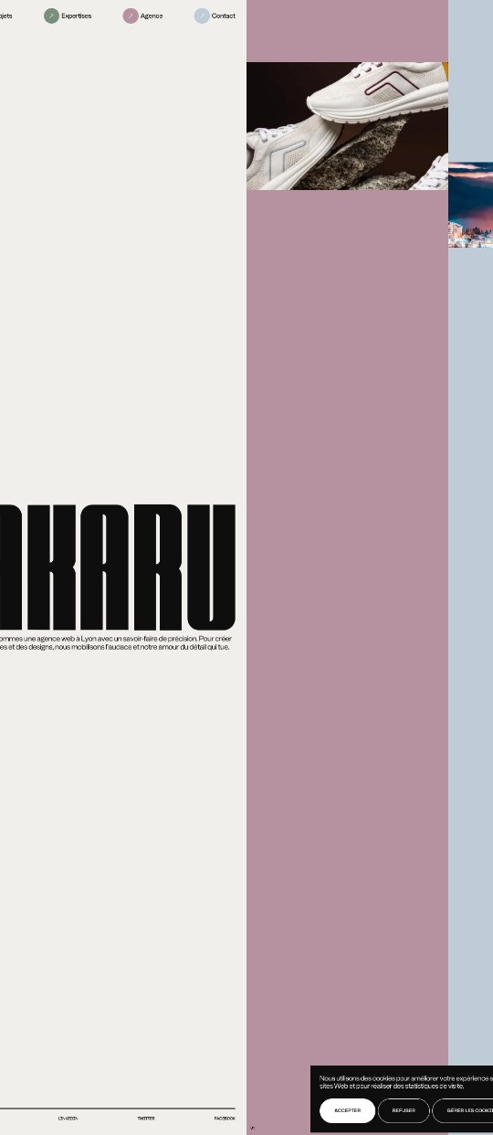 Akaru — website design on Landdding