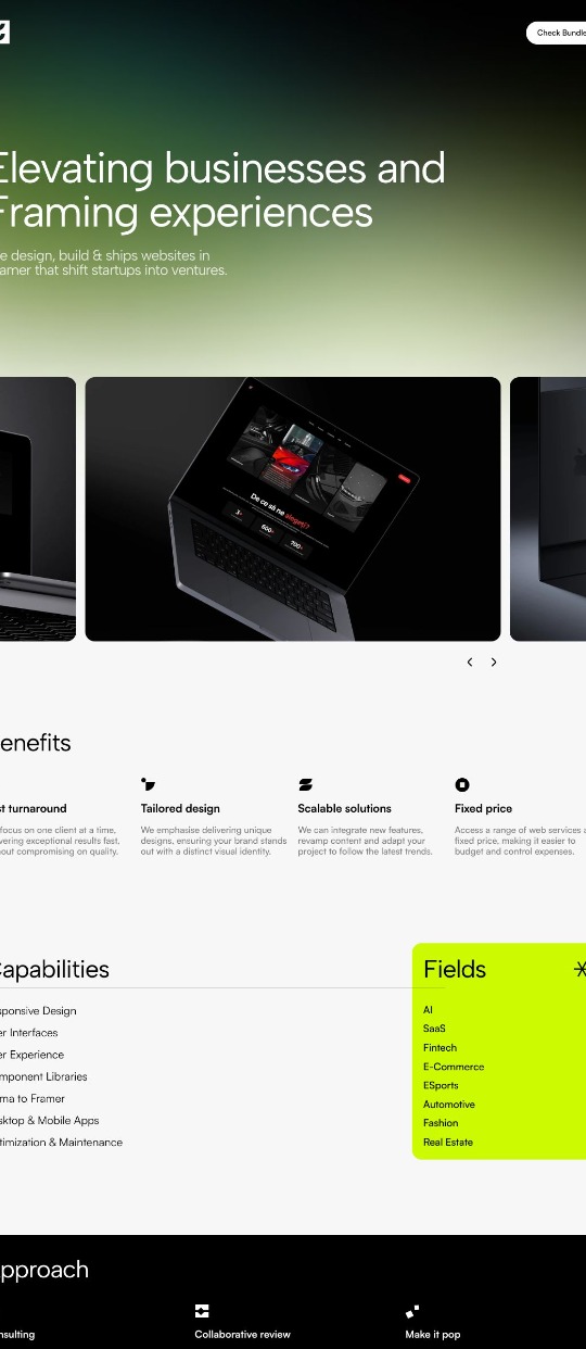 Eleveight Studio — website design on Landdding
