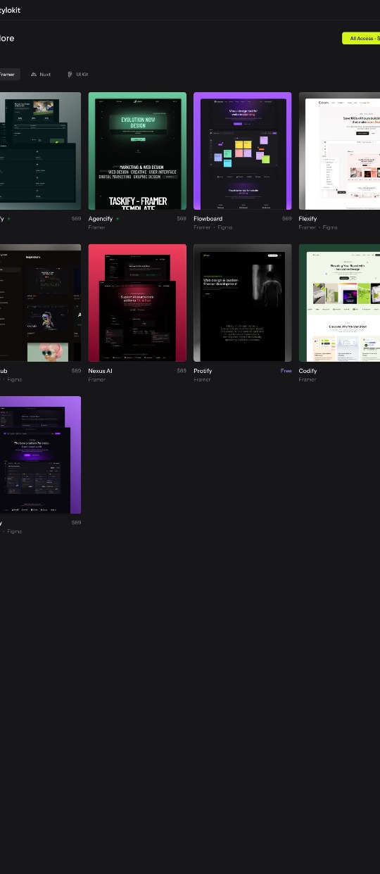 Stylokit - Premium Framer Tempalte — website design on Landdding