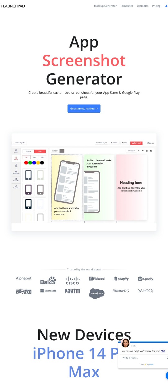 AppLaunchpad - Free App Store Screenshot Generator — website design on Landdding