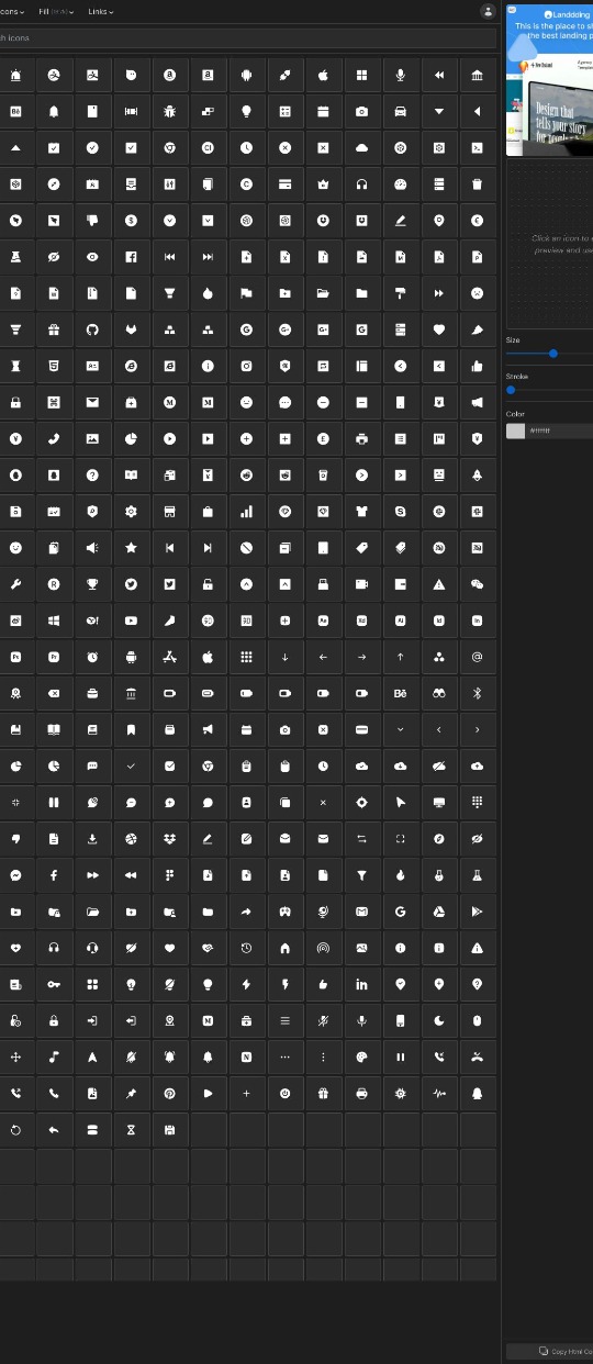 Ikonik – Free and high quality Icons — website design on Landdding