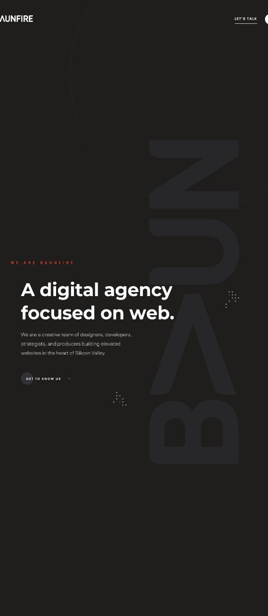 Baunfire – Web Desin agency — website design on Landdding