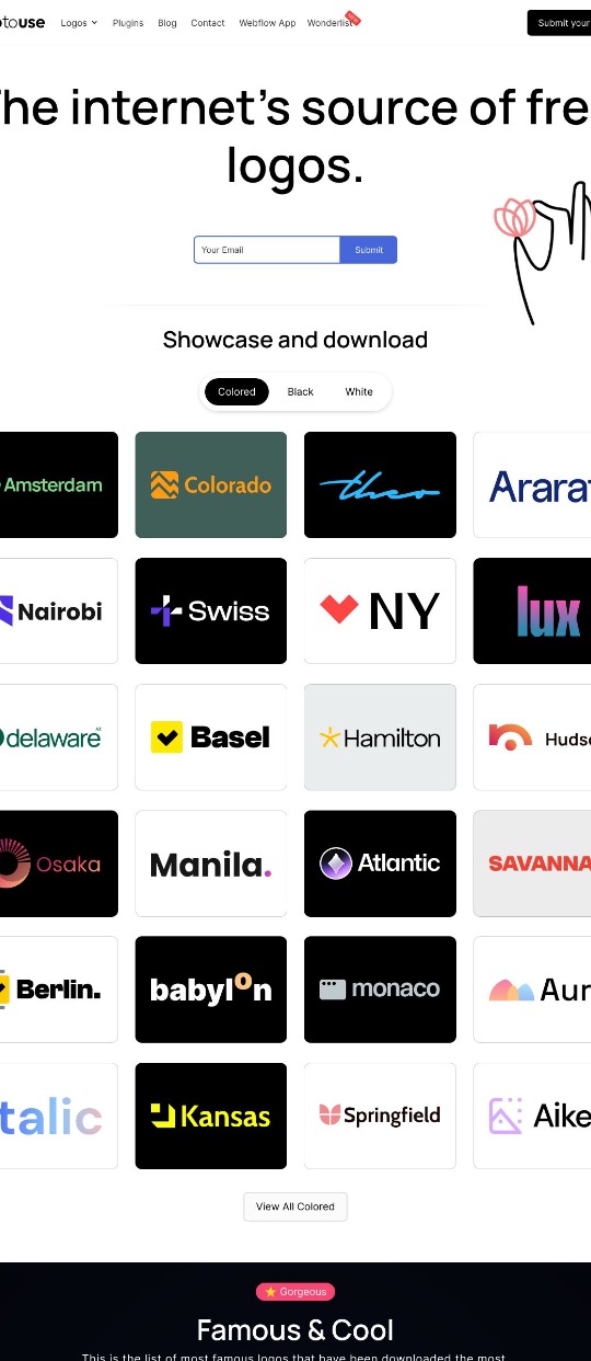LogoToUse — website design on Landdding