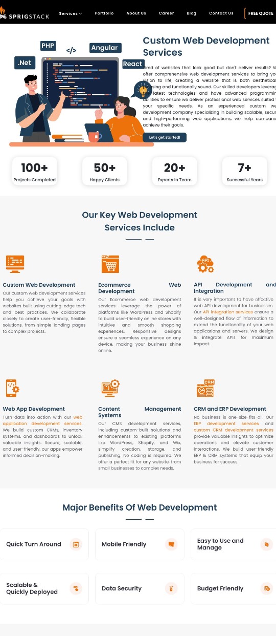 web development company — website design on Landdding