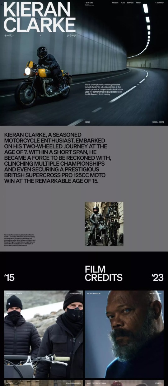 Kieran Clarke — website design on Landdding