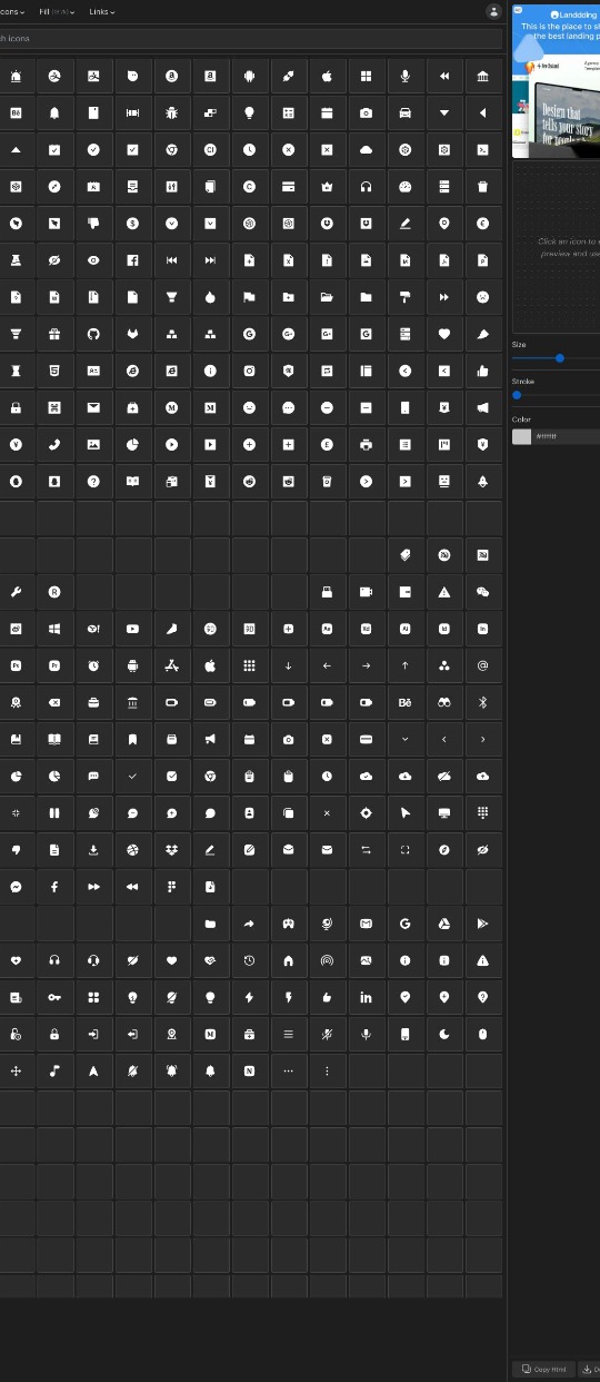 Ikonik – 50k free icon pack (SVG &HTML) — website design on Landdding