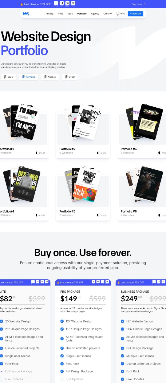 Wonderlist website templates — website design on Landdding