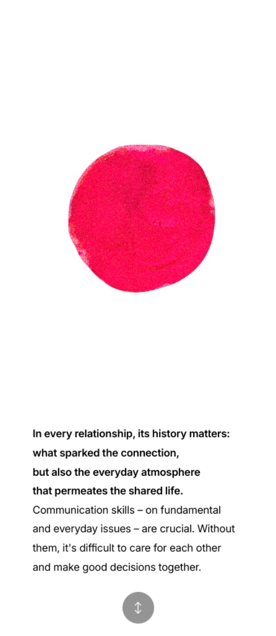 Relationship and marital counseling and psychotherapy — website design on Landdding
