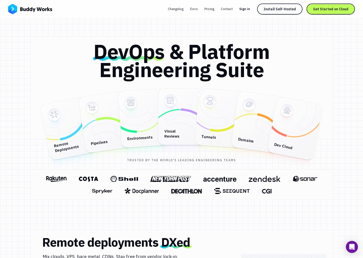 DevOps & Platform Engineering Suite — website design on Landdding