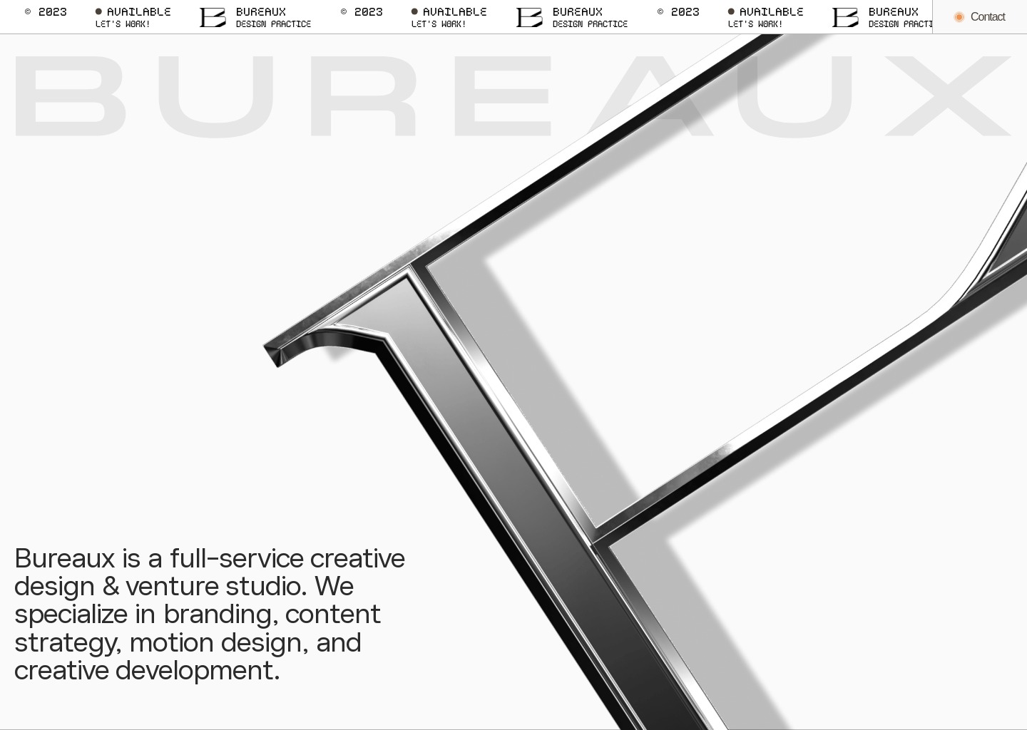 Bureaux – Creative Design Studio | Bureaux — website design on Landdding