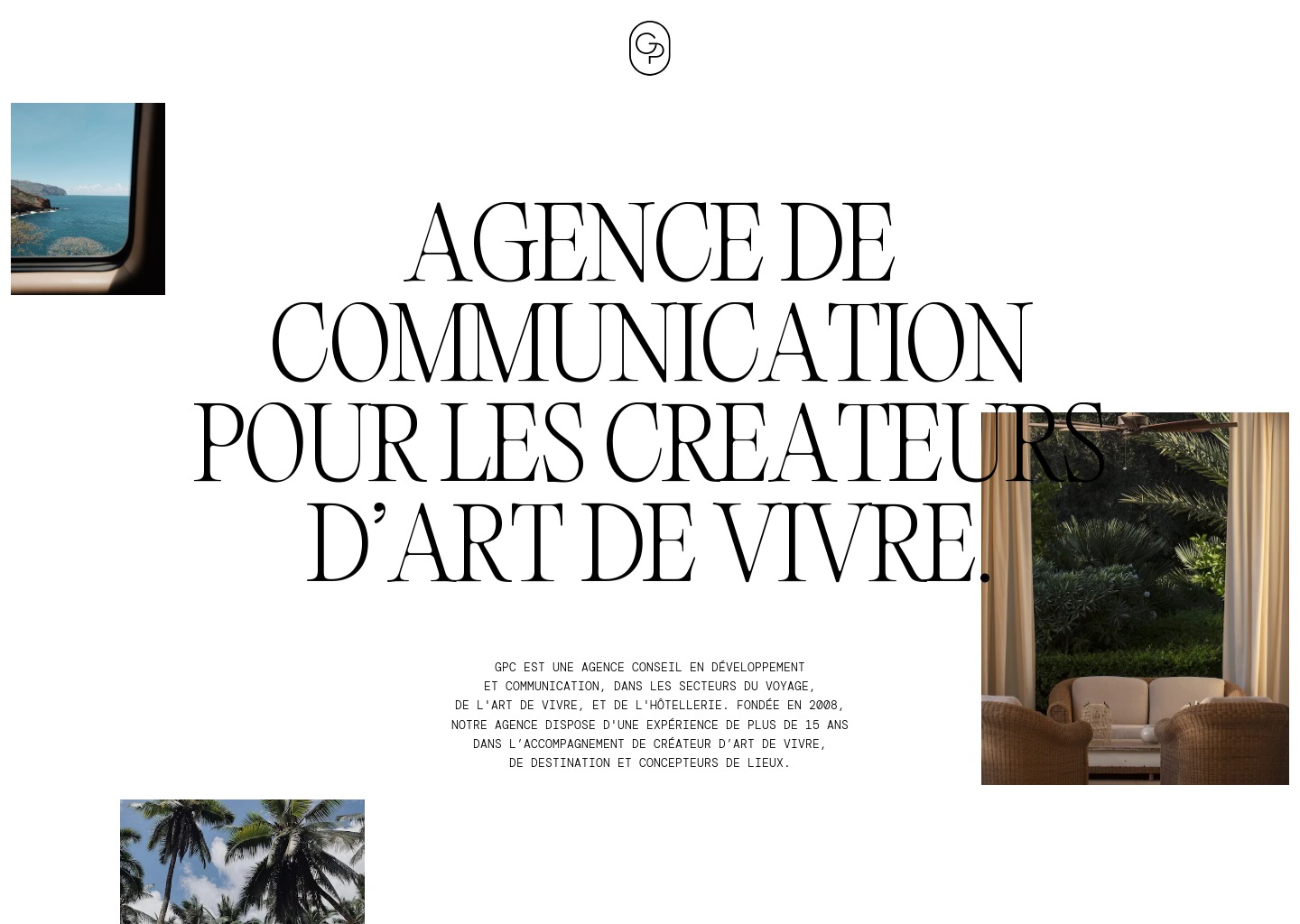 GP Communication | agence de communication pour les créateurs d’art de vivre — website design on Landdding