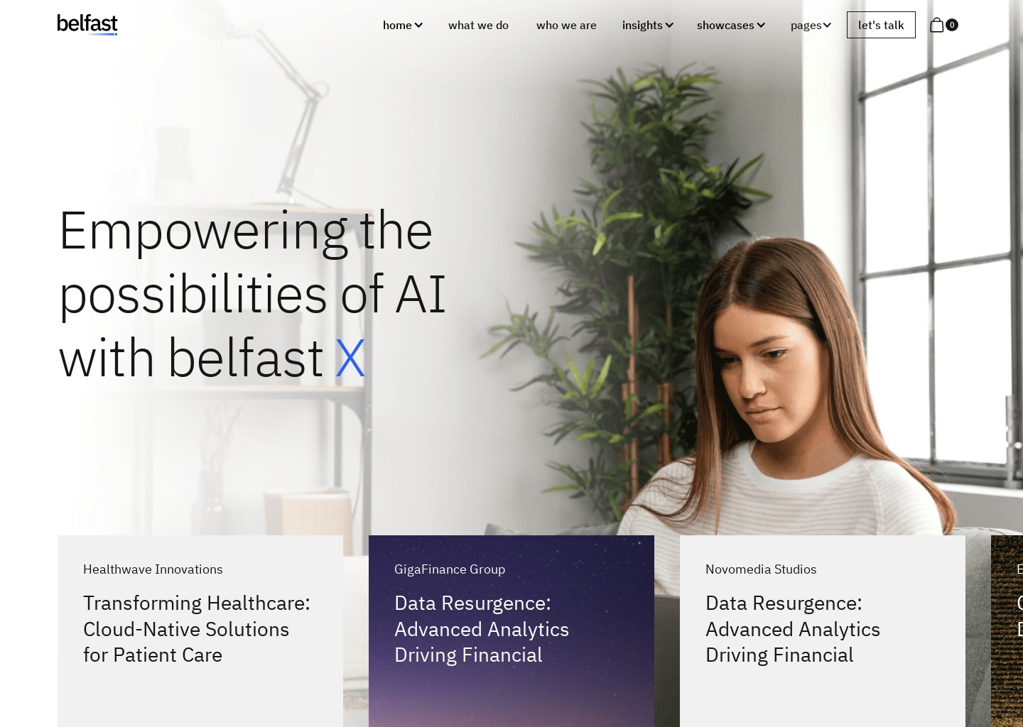 Belfast - Webflow Agency website template — website design on Landdding