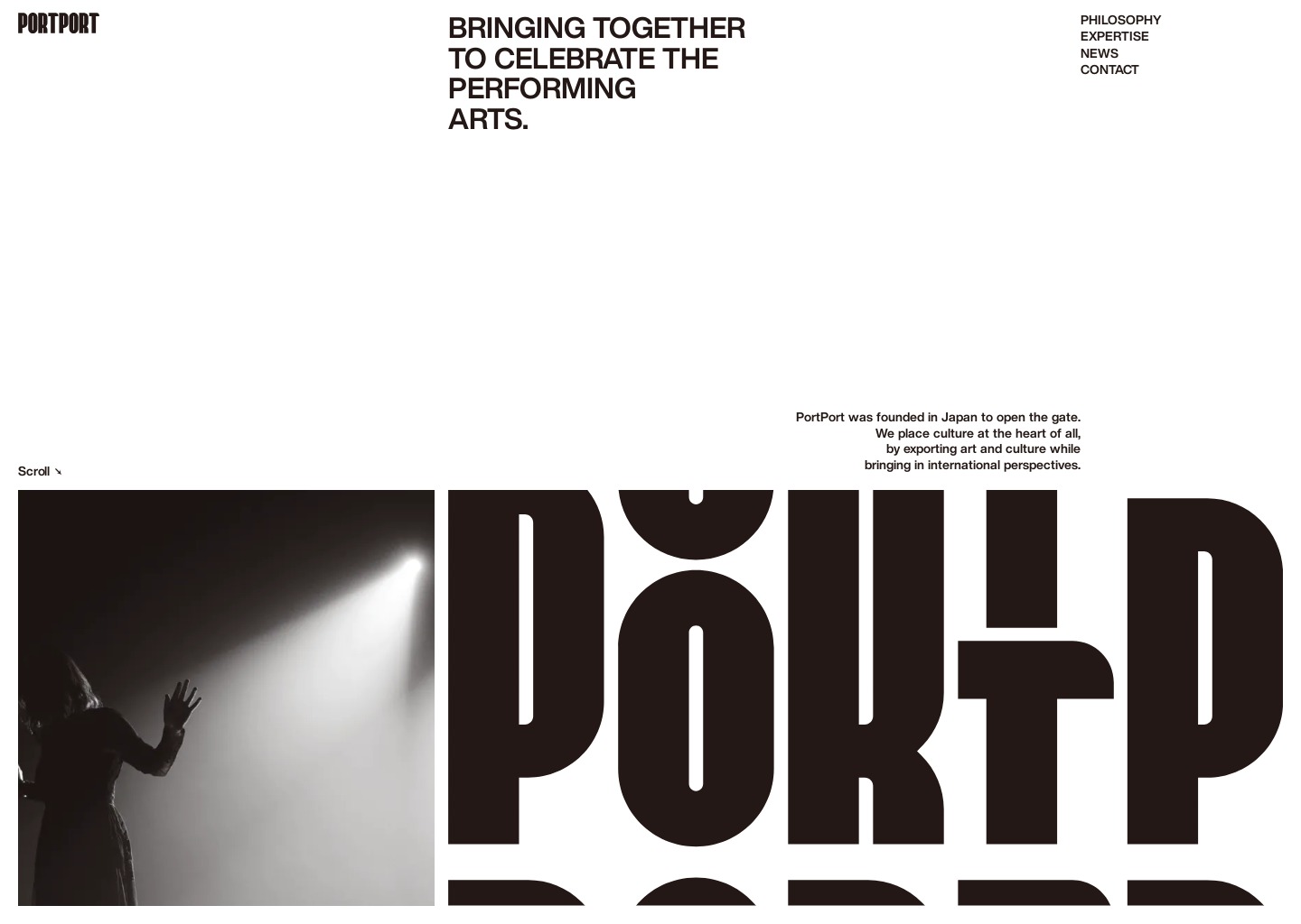 PortPort Inc. — website design on Landdding