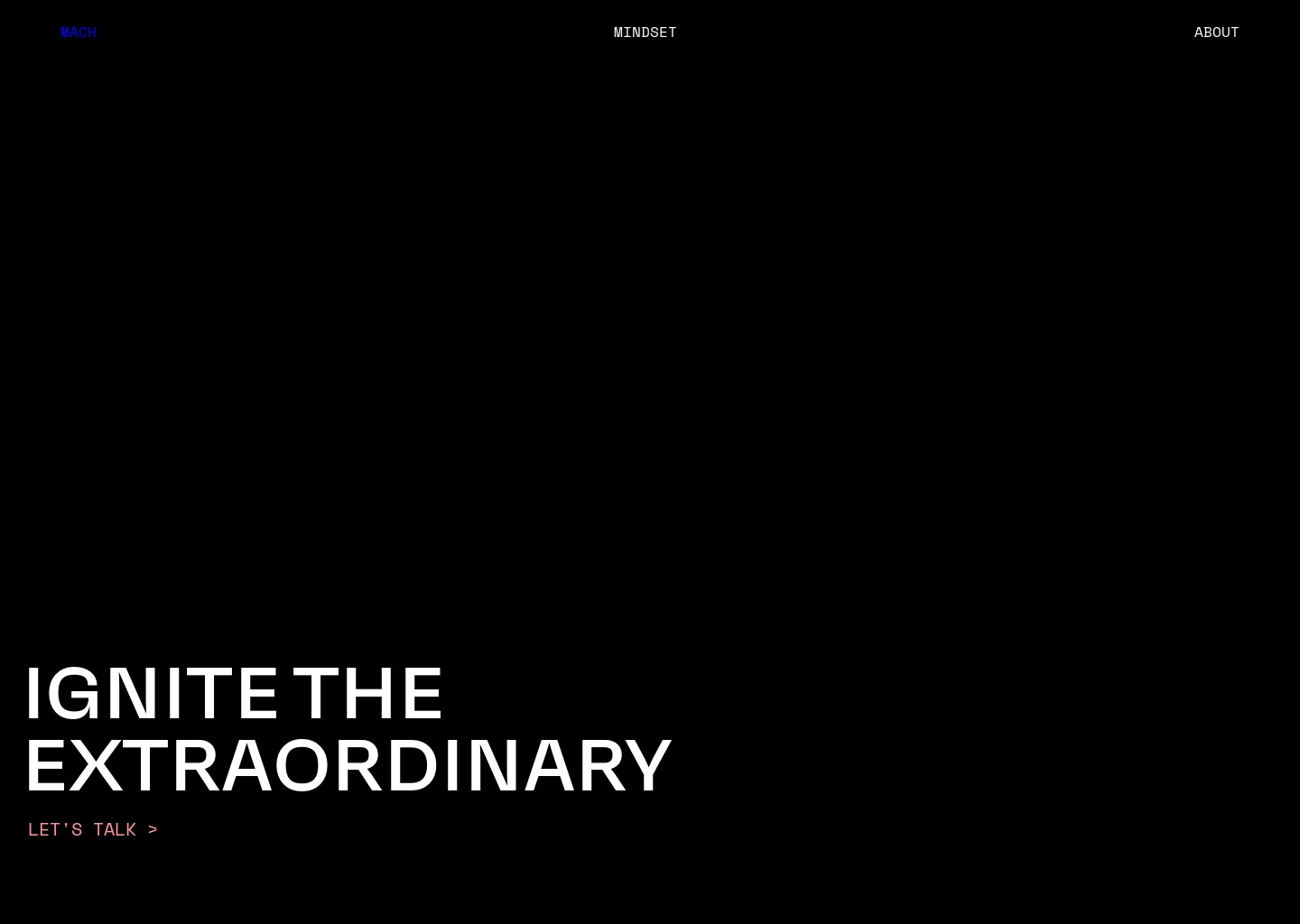 THE HYPERSONIC STUDIO - Mach — website design on Landdding