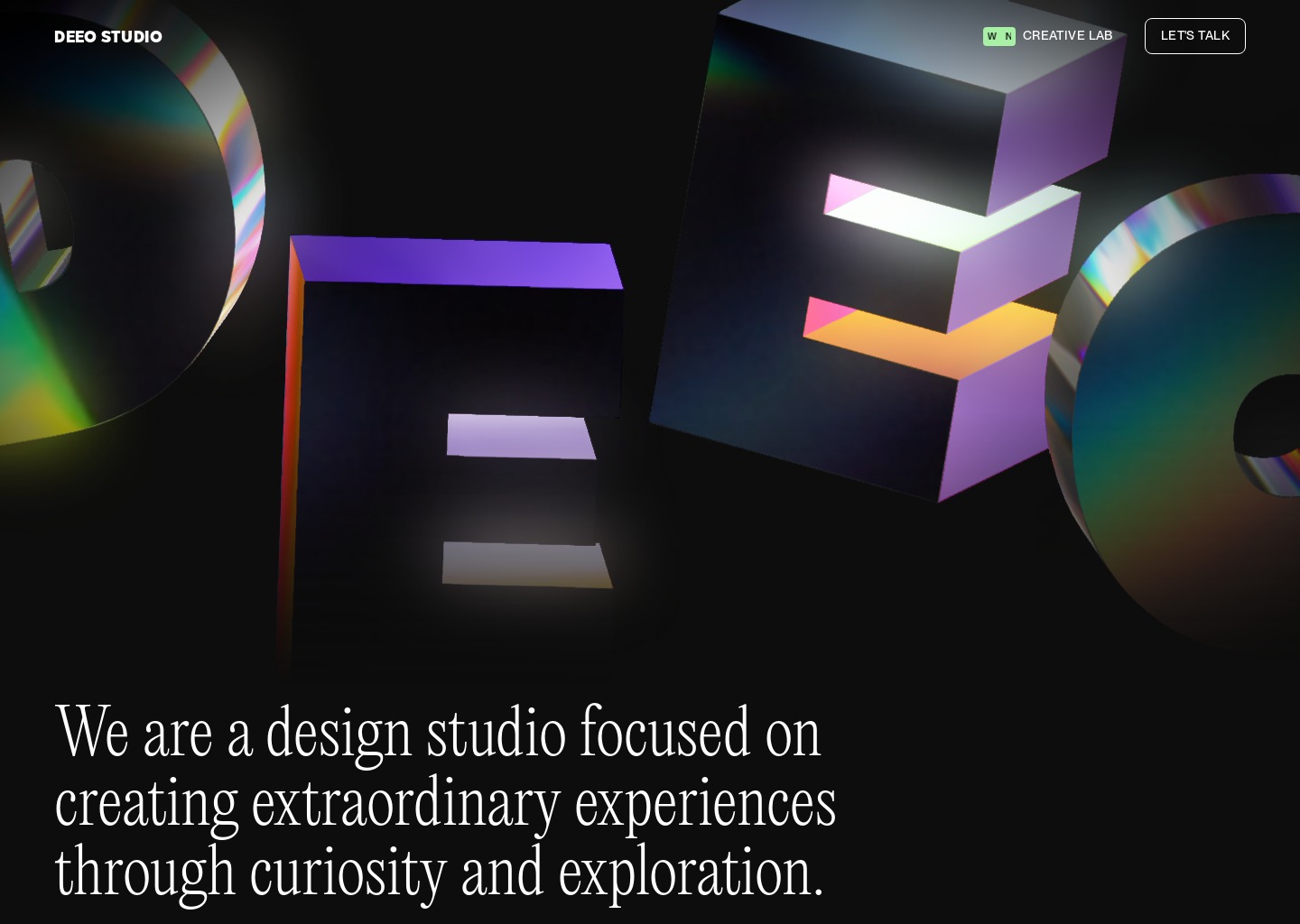Deeo Studio – A creative digital design studio — website design on Landdding
