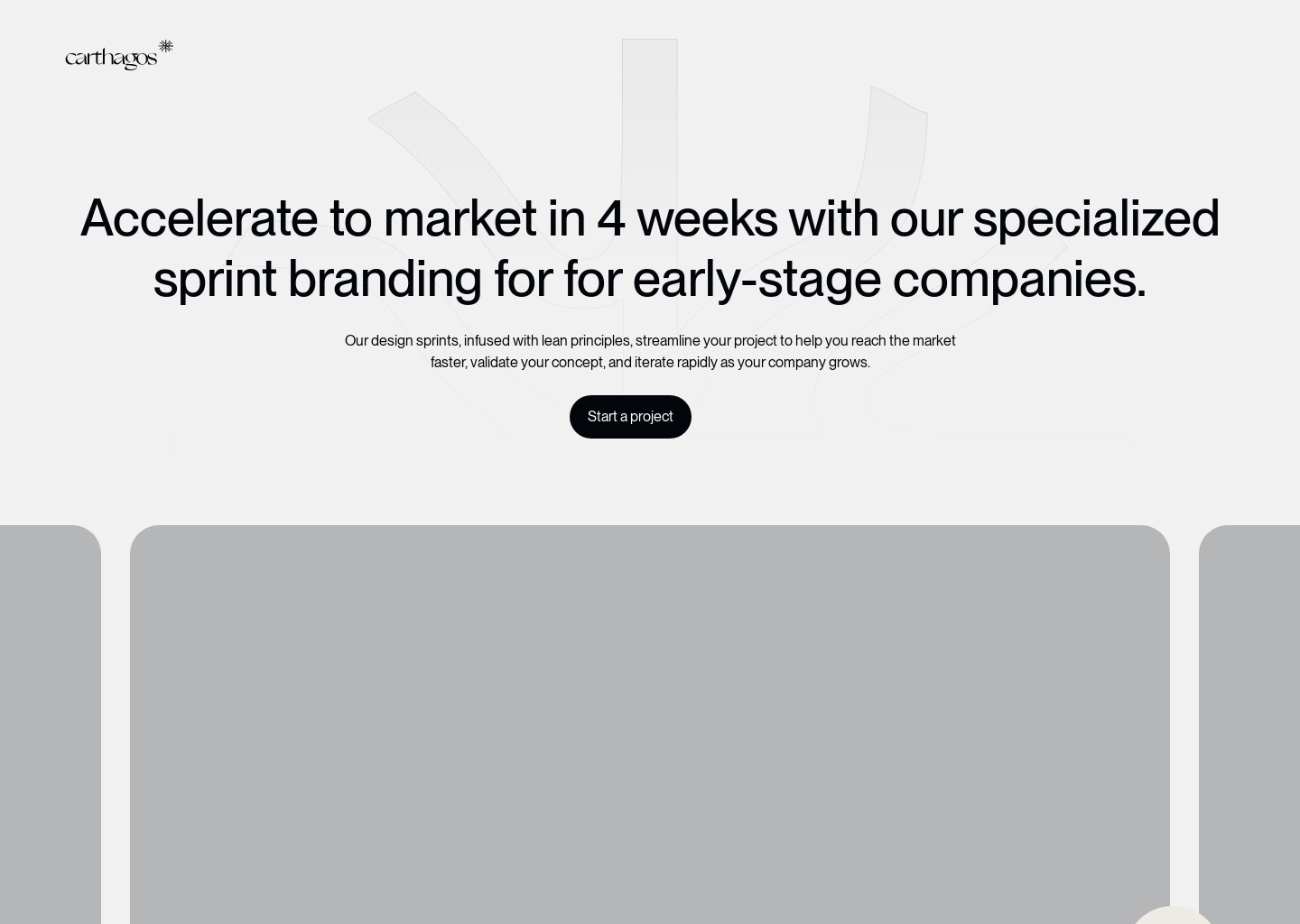 Carthagos | Moving Further. Together — website design on Landdding