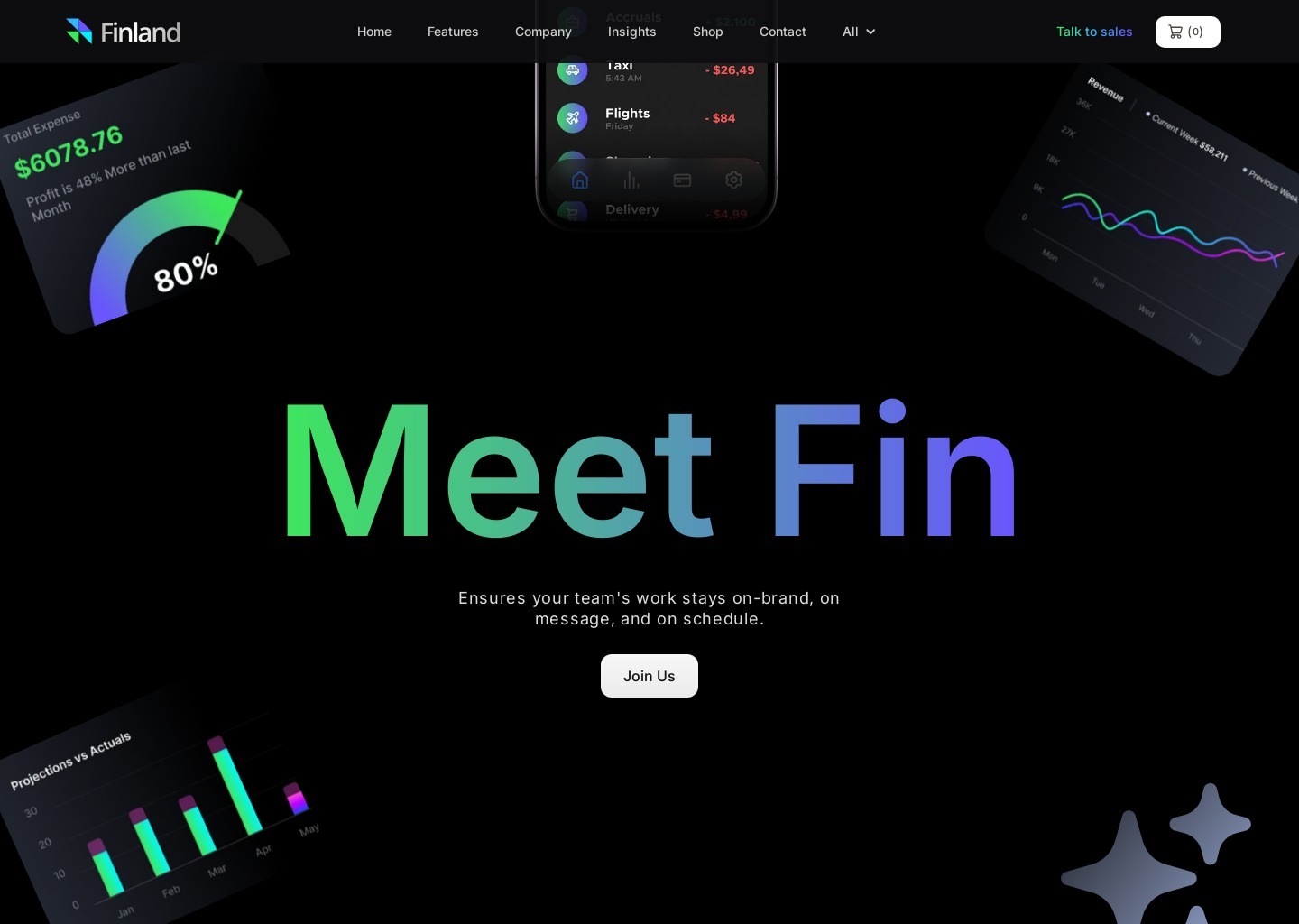 Finland - Webflow SaaS website template — website design on Landdding