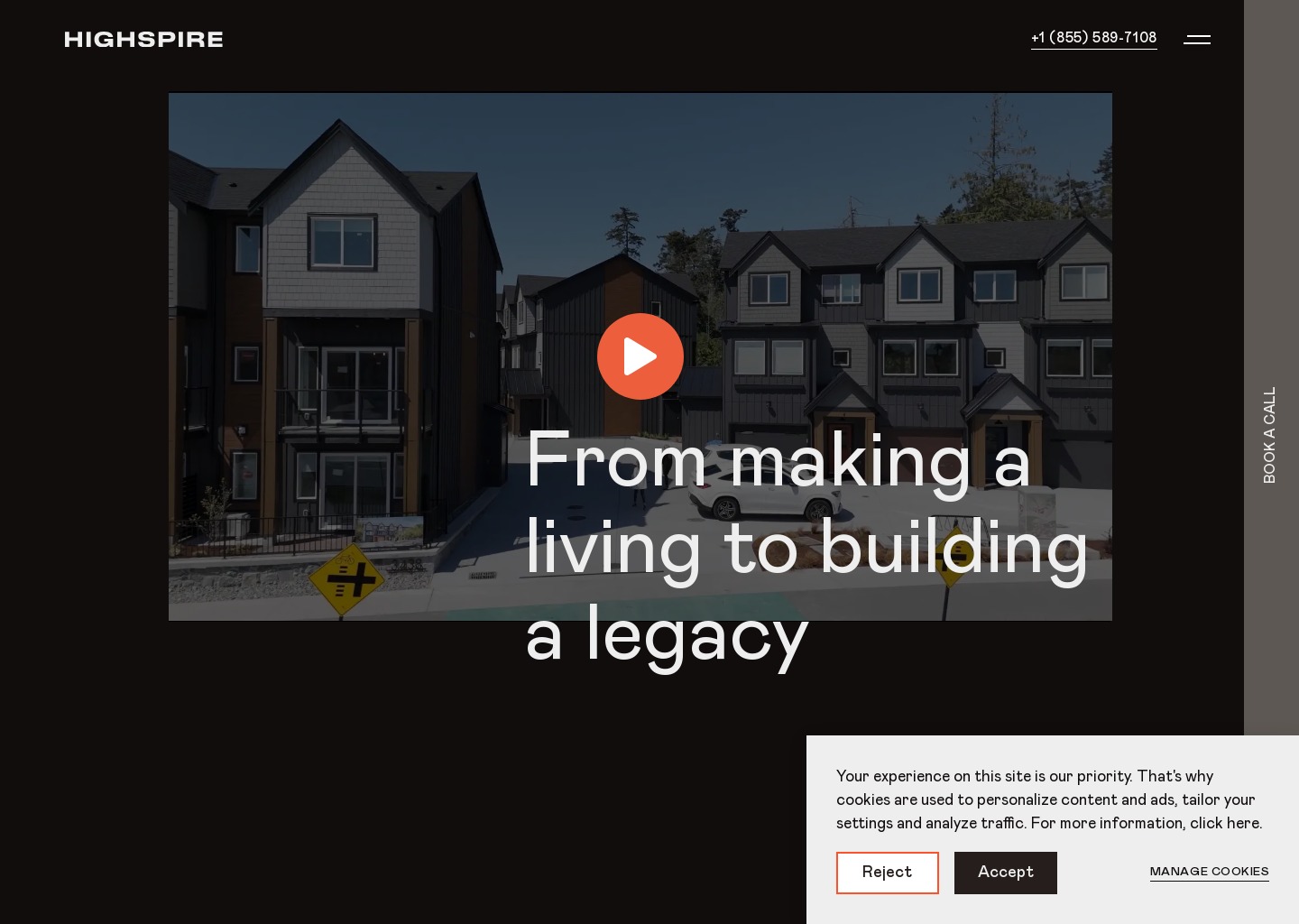 Highspire Coaching & Capital — website design on Landdding