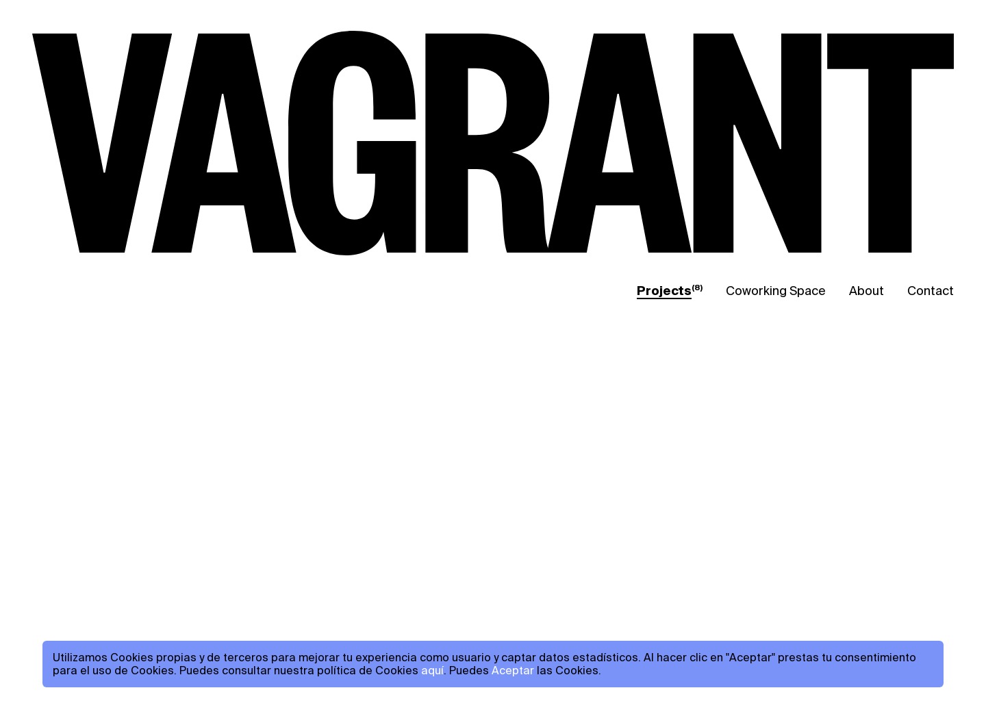 Vagrant — website design on Landdding