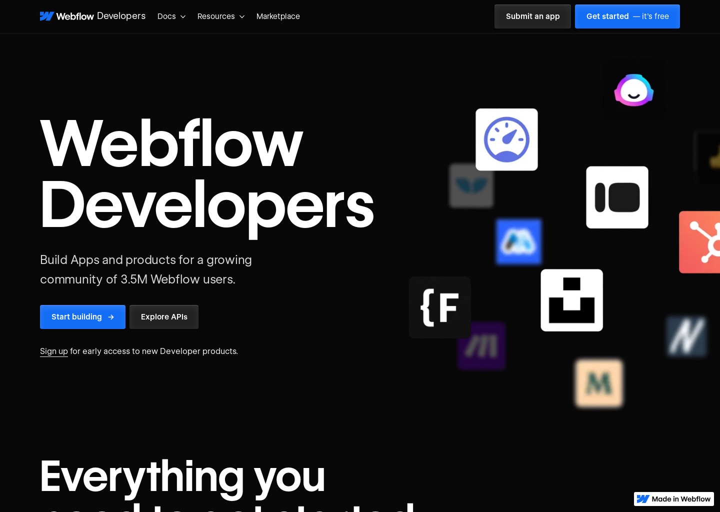 Webflow Devs — website design on Landdding