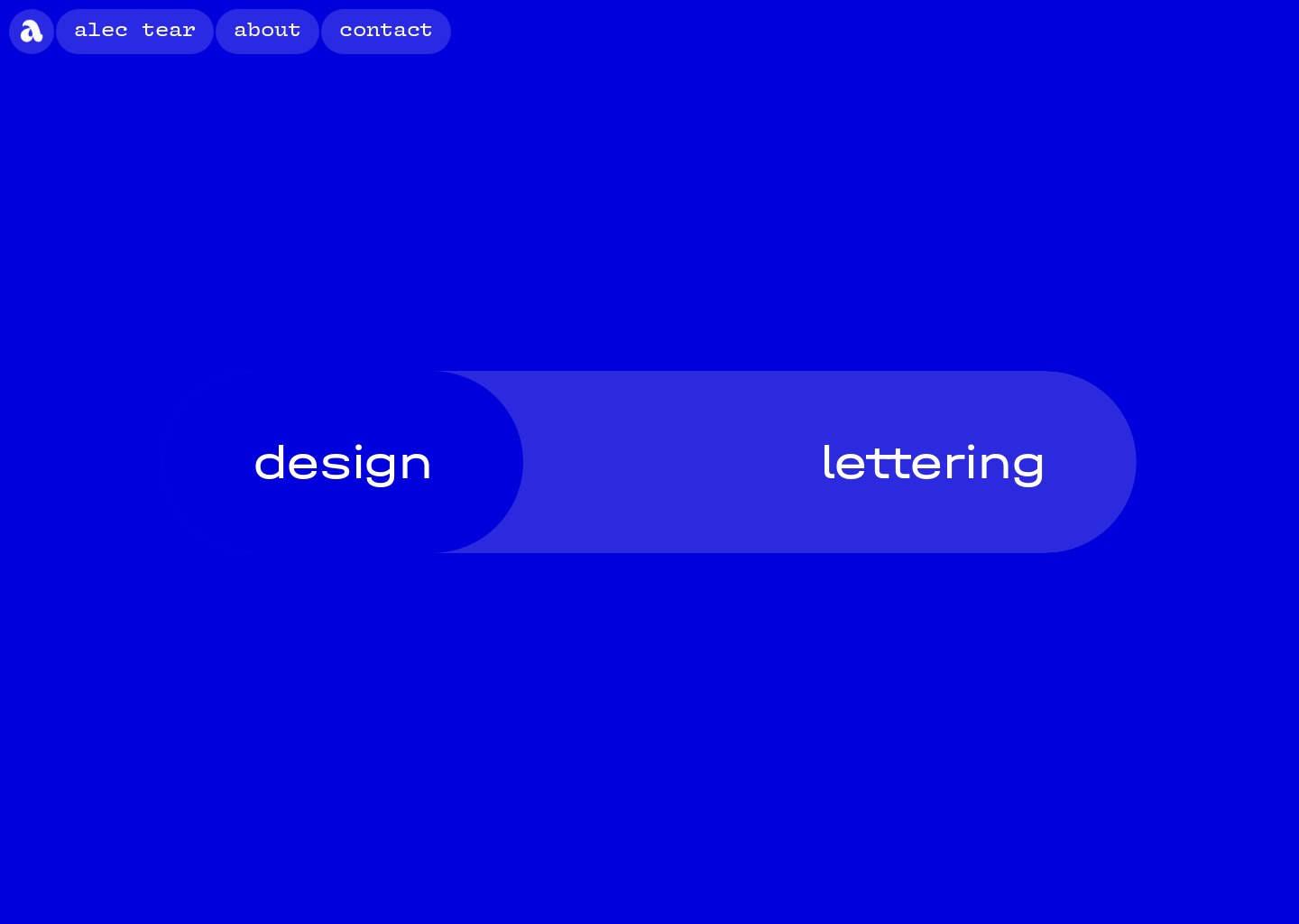 Alec Tear — website design on Landdding